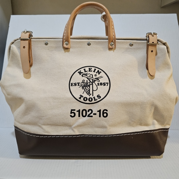 Canvas and Leather Tool Bag - Picture 1 of 9